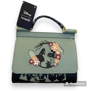 Loungefly Disney Alice in Wonderland Floral Silhouette Portrait Handbag